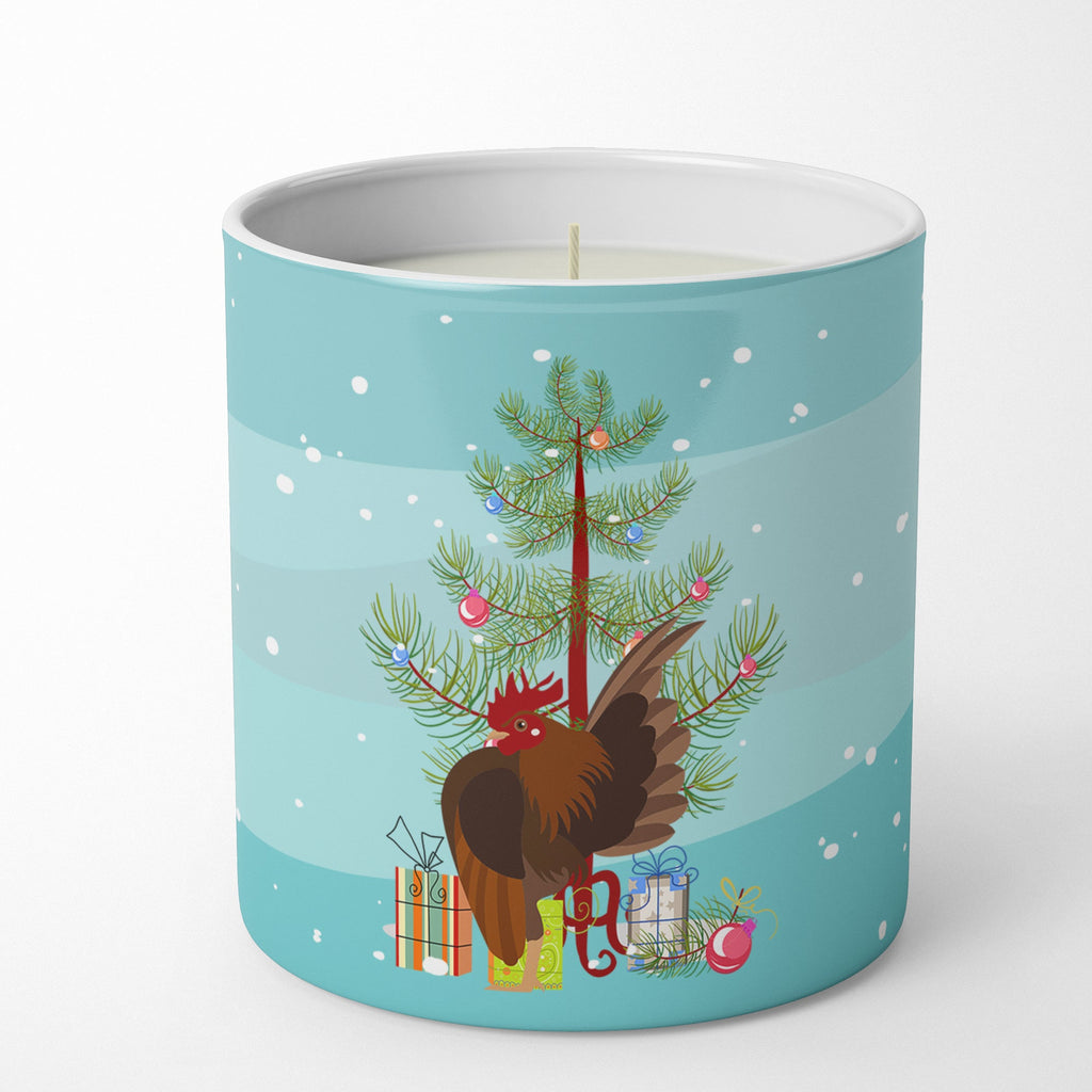 Malaysian Serama Chicken Christmas Decorative Soy Candle Nature Soy Wax Essential Oil Home Decor Ideal for Bedroom Kitchen Bath Office Gift, 10 oz