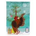 Malaysian Serama Chicken Christmas House Flag 28x40 Porch Sleeve Pole Decorative Outside Yard Banner Artwork Wall Hanging, Polyester