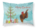 Malaysian Serama Chicken Christmas Standard Pillowcase Lightweight Super Soft Easy Care Decorative Artwork Pillowcase, Standard