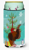 Malaysian Serama Chicken Christmas Tall Boy Hugger Can Cooler Sleeve Machine Washable Drink Collapsible Insulator Beverage Insulated Holder