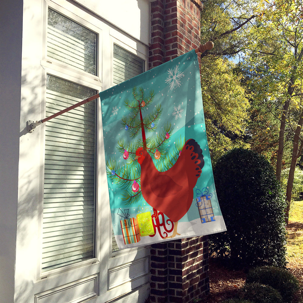 New Hampshire Red Chicken Christmas House Flag 28x40 Porch Sleeve Pole Decorative Outside Yard Banner Artwork Wall Hanging, Polyester