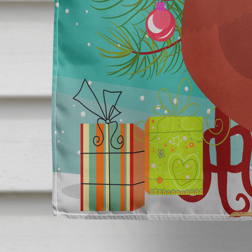 New Hampshire Red Chicken Christmas House Flag 28x40 Porch Sleeve Pole Decorative Outside Yard Banner Artwork Wall Hanging, Polyester