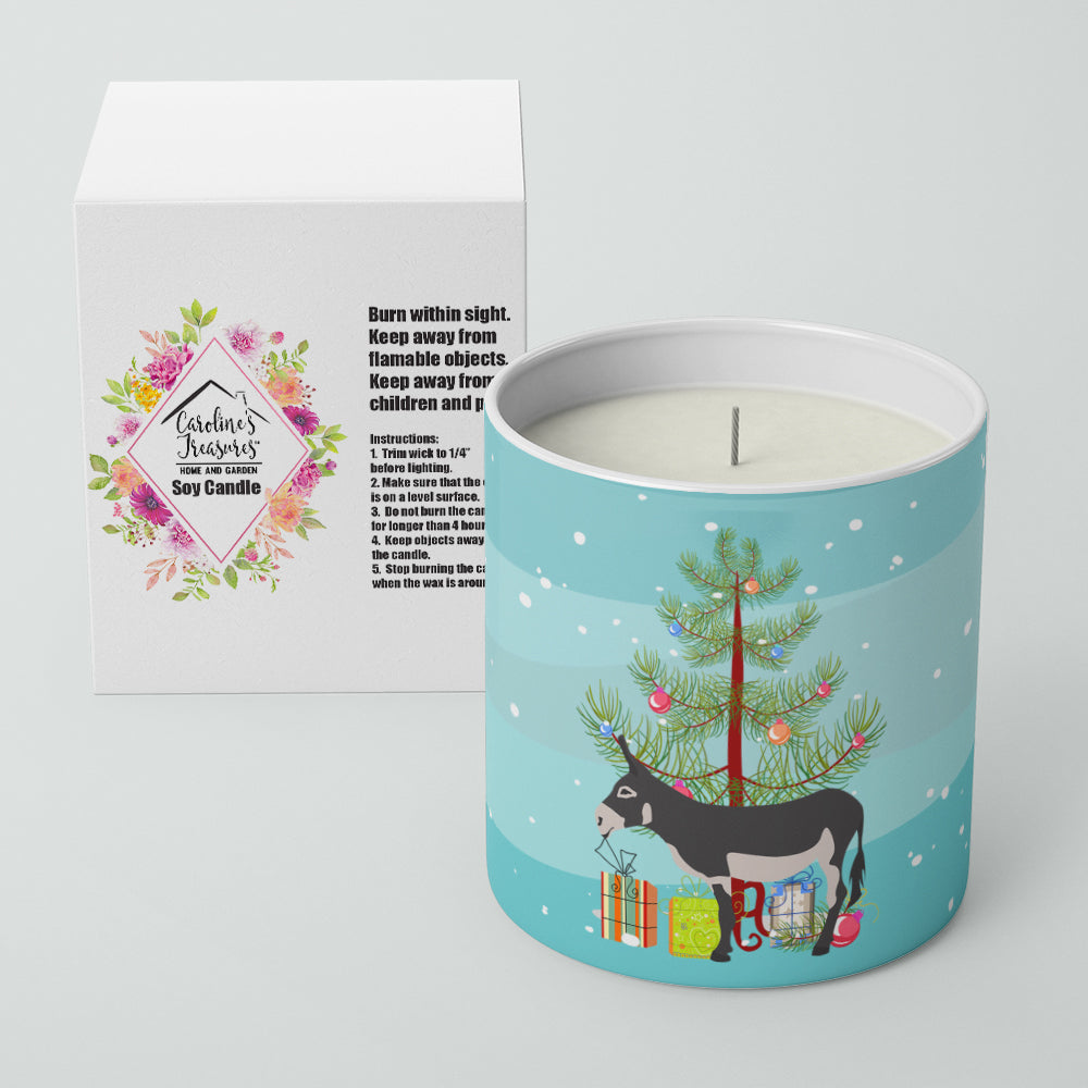 American Mammoth Jack Donkey Christmas Decorative Soy Candle Nature Soy Wax Essential Oil Home Decor Ideal for Bedroom Kitchen Bath Office Gift, 10 oz