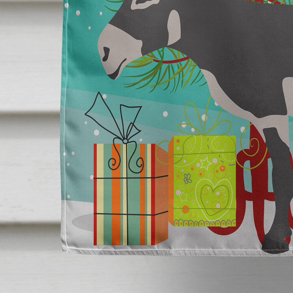 American Mammoth Jack Donkey Christmas House Flag 28x40 Porch Sleeve Pole Decorative Outside Yard Banner Artwork Wall Hanging, Polyester