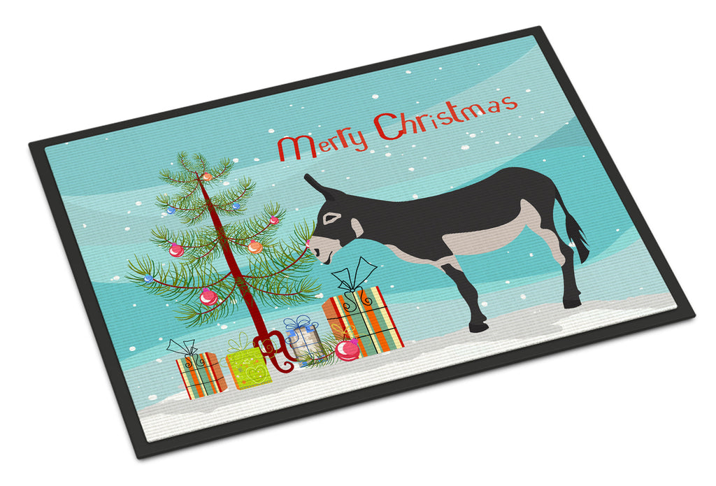 American Mammoth Jack Donkey Christmas Doormat Indoor Outdoor 18H X 27W Front Door Mat Rugs for Entryway, Non Slip Washable