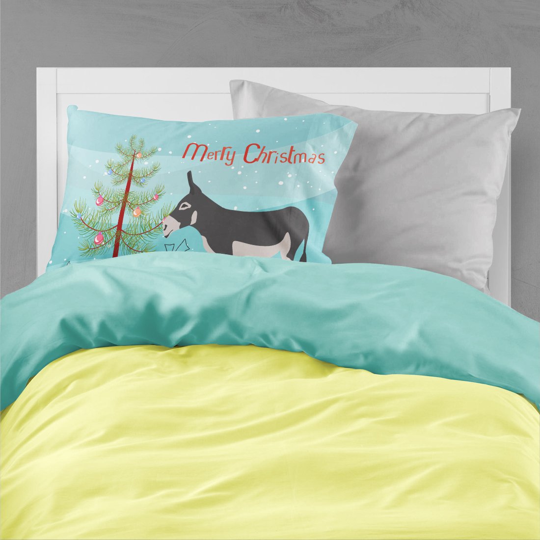 American Mammoth Jack Donkey Christmas Standard Pillowcase Lightweight Super Soft Easy Care Decorative Artwork Pillowcase, Standard