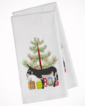 American Mammoth Jack Donkey Christmas Kitchen Towel Set of 2 White Dish Towels Decorative Bathroom Hand towel for Hand, Face, Hair, Yoga, Tea, Dishcloth, 19 X 28", White