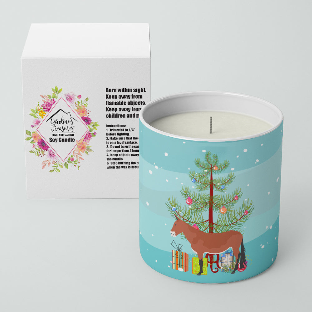 Mule Christmas Decorative Soy Candle Nature Soy Wax Essential Oil Home Decor Ideal for Bedroom Kitchen Bath Office Gift, 10 oz