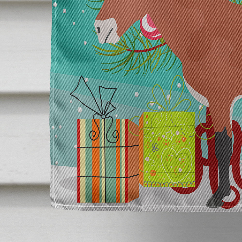 Mule Christmas House Flag 28x40 Porch Sleeve Pole Decorative Outside Yard Banner Artwork Wall Hanging, Polyester