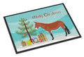 Mule Christmas Doormat Indoor Outdoor 18H X 27W Front Door Mat Rugs for Entryway, Non Slip Washable