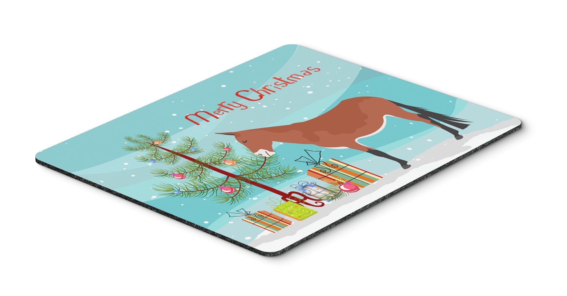 Mule Christmas Mouse Pad, Heat Resistant Trivet Hot Pad , Non Slip Rubber Desk Mat, Kitchen Counter Protector, Home Office Decor Gift