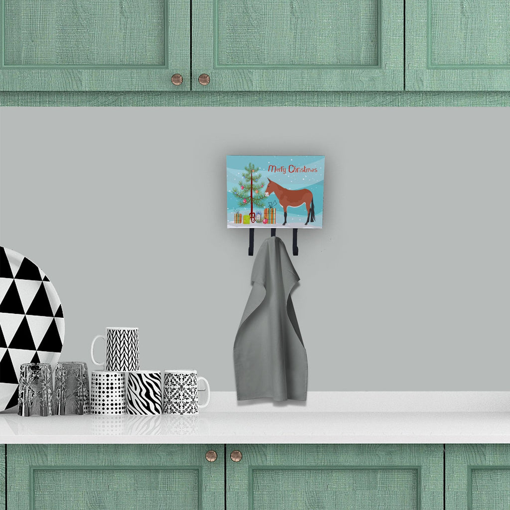 Mule Christmas Leash or Key Holder Wall Hooks, Coat Rack Wall Mount, for Hanging Keys, Towels, Aprons, Leashes