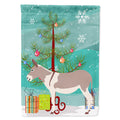 Australian Teamster Donkey Christmas House Flag 28x40 Porch Sleeve Pole Decorative Outside Yard Banner Artwork Wall Hanging, Polyester
