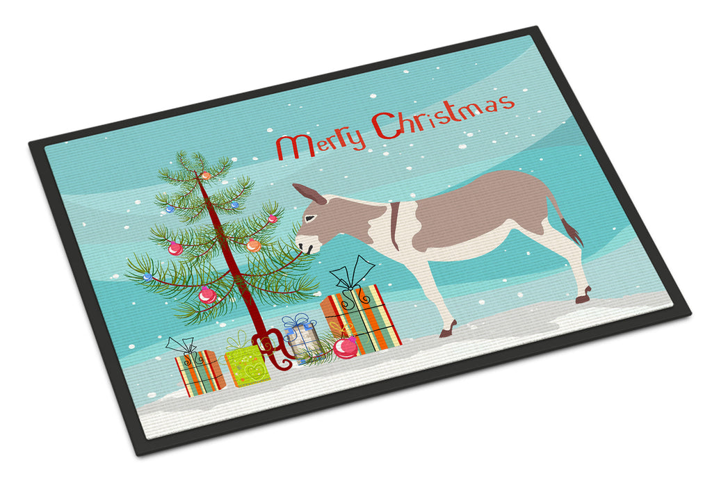 Australian Teamster Donkey Christmas Doormat Indoor Outdoor 24H X 36W Front Door Mat Rugs for Entryway, Non Slip Washable Low Pile,