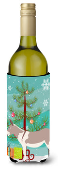 Australian Teamster Donkey Christmas Wine Bottle Hugger Gift Sleeve for Standard 750 ml Bottles, Insulated Reusable Also Fits Mini Shot & Pint Bottles
