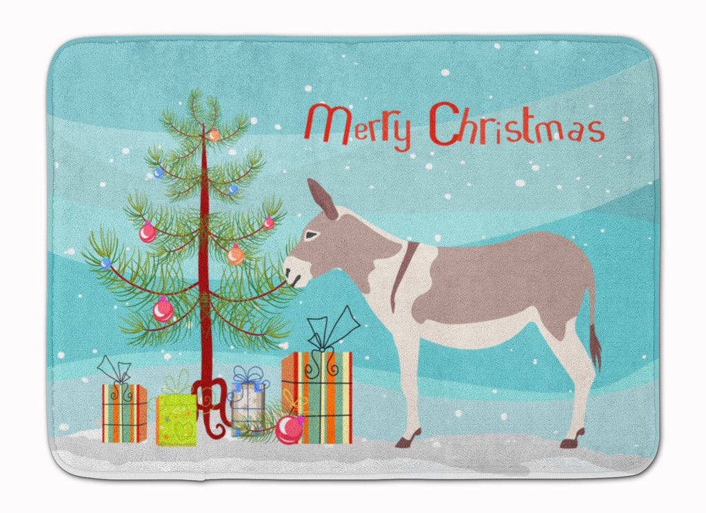Australian Teamster Donkey Christmas Memory Foam Kitchen Mat Machine Washable Anti-Fatigue Cushion Comfort Bath or Kitchen Rug