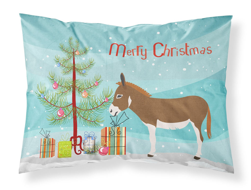 Miniature Mediterranian Donkey Christmas Standard Pillowcase Lightweight Super Soft Easy Care Decorative Artwork Pillowcase, Standard