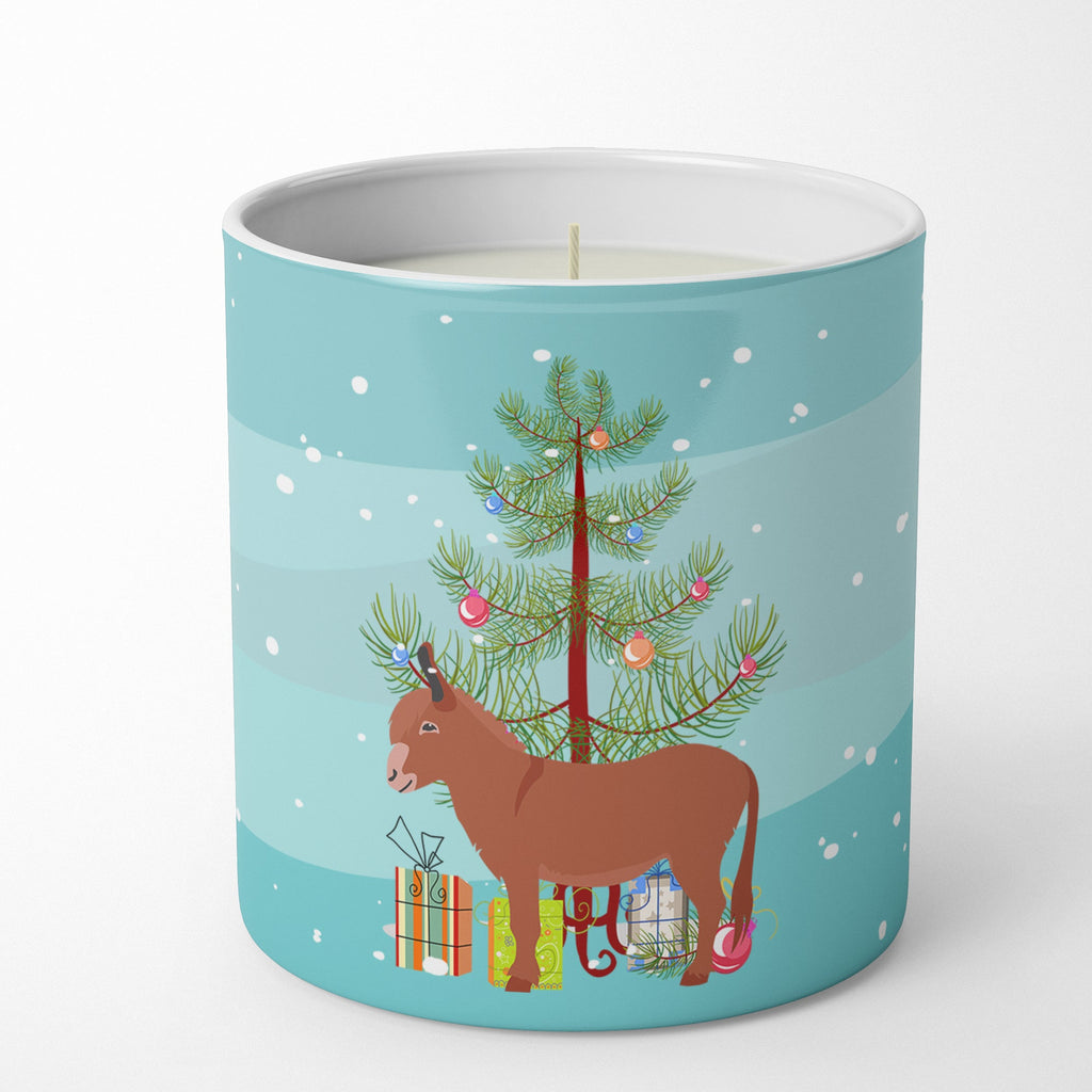 Irish Donkey Christmas Decorative Soy Candle Nature Soy Wax Essential Oil Home Decor Ideal for Bedroom Kitchen Bath Office Gift, 10 oz