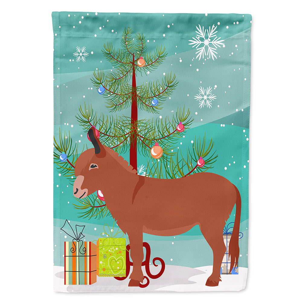 Irish Donkey Christmas House Flag 28x40 Porch Sleeve Pole Decorative Outside Yard Banner Artwork Wall Hanging, Polyester