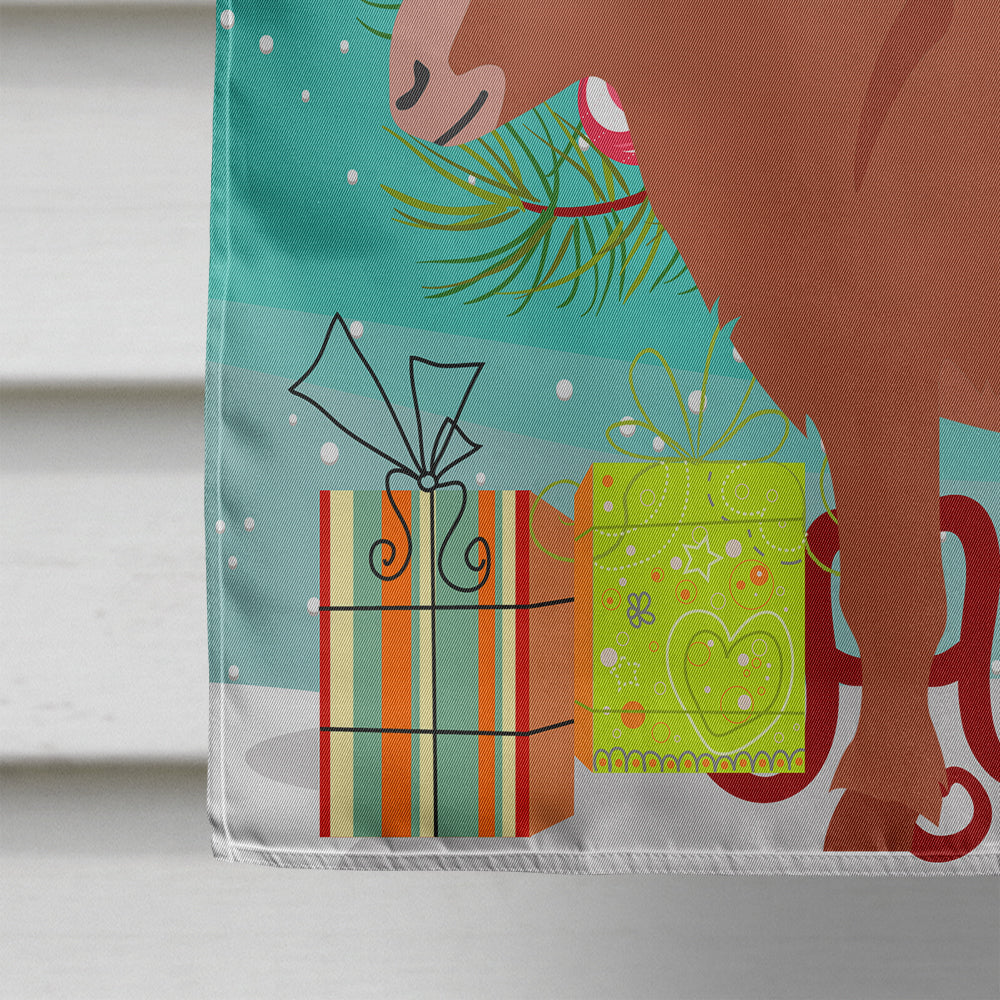 Irish Donkey Christmas House Flag 28x40 Porch Sleeve Pole Decorative Outside Yard Banner Artwork Wall Hanging, Polyester