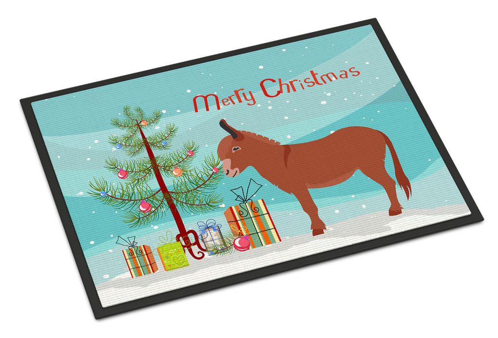 Irish Donkey Christmas Doormat Indoor Outdoor 24H X 36W Front Door Mat Rugs for Entryway, Non Slip Washable Low Pile,