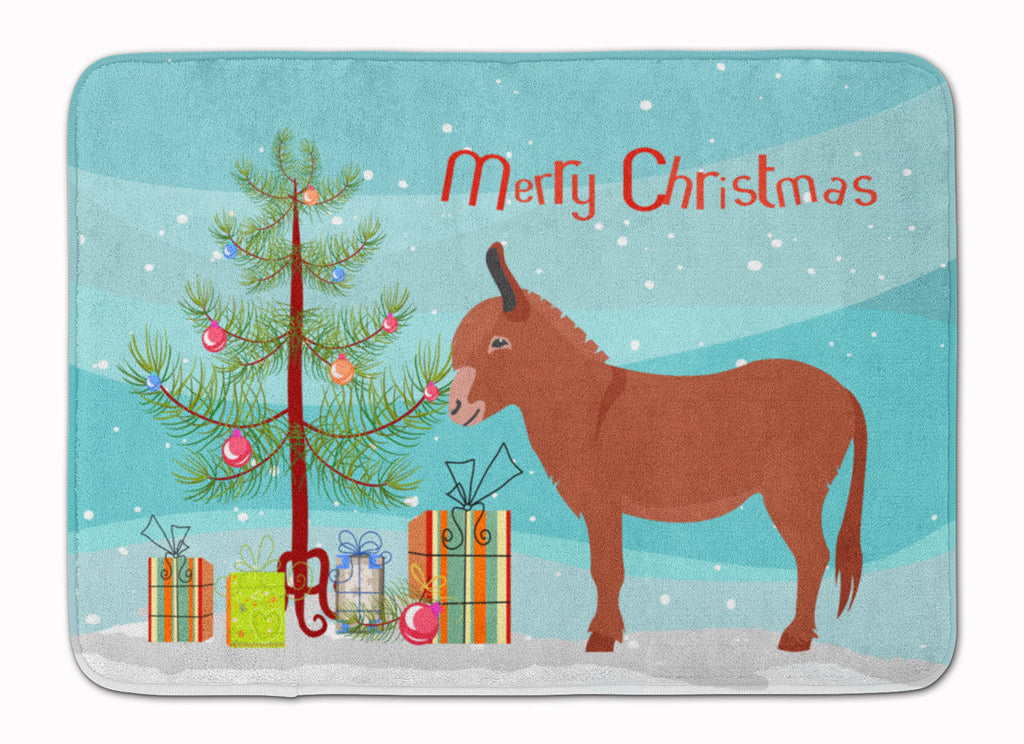 Irish Donkey Christmas Memory Foam Kitchen Mat Machine Washable Anti-Fatigue Cushion Comfort Bath or Kitchen Rug
