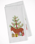 Irish Donkey Christmas Kitchen Towel Set of 2 White Dish Towels Decorative Bathroom Hand towel for Hand, Face, Hair, Yoga, Tea, Dishcloth, 19 X 28", White