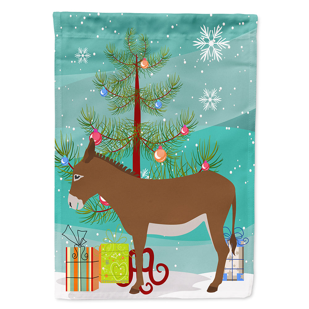 Cotentin Donkey Christmas House Flag 28x40 Porch Sleeve Pole Decorative Outside Yard Banner Artwork Wall Hanging, Polyester