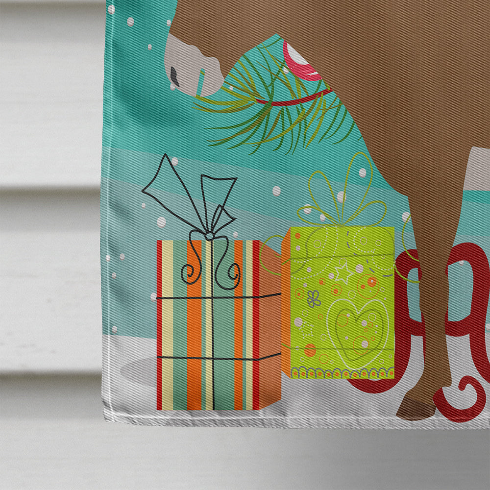 Cotentin Donkey Christmas House Flag 28x40 Porch Sleeve Pole Decorative Outside Yard Banner Artwork Wall Hanging, Polyester