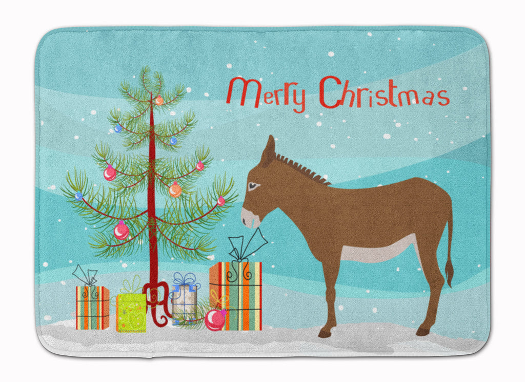 Cotentin Donkey Christmas Memory Foam Kitchen Mat Machine Washable Anti-Fatigue Cushion Comfort Bath or Kitchen Rug