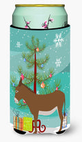 Cotentin Donkey Christmas Tall Boy Hugger Can Cooler Sleeve Machine Washable Drink Collapsible Insulator Beverage Insulated Holder