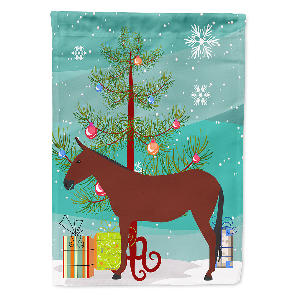 Hinny Horse Donkey Christmas House Flag 28x40 Porch Sleeve Pole Decorative Outside Yard Banner Artwork Wall Hanging, Polyester