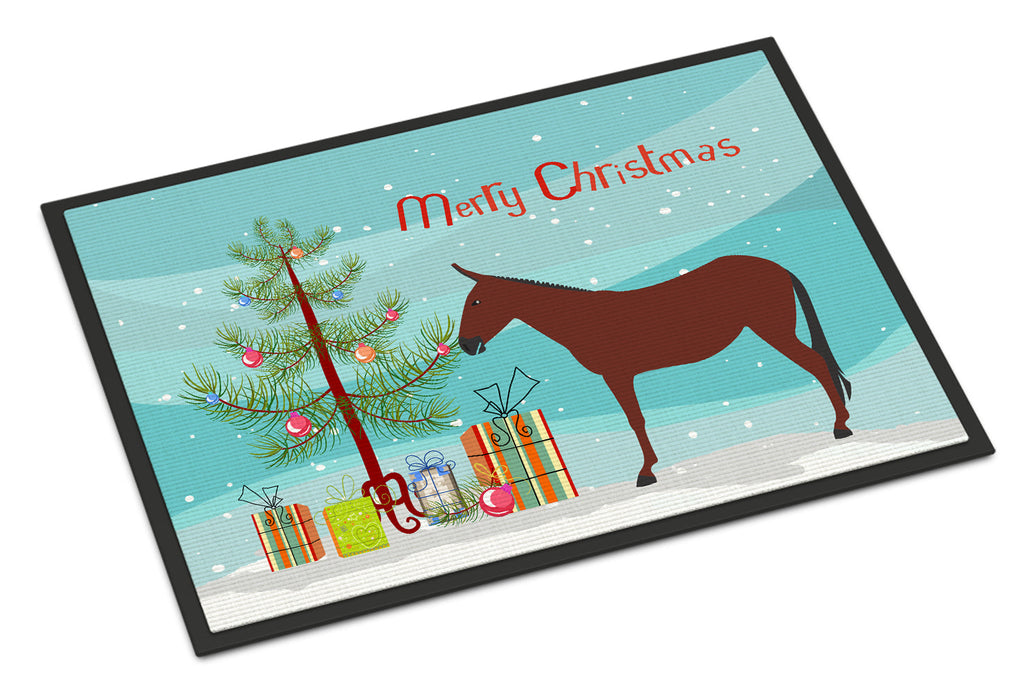 Hinny Horse Donkey Christmas Doormat Indoor Outdoor 24H X 36W Front Door Mat Rugs for Entryway, Non Slip Washable Low Pile,