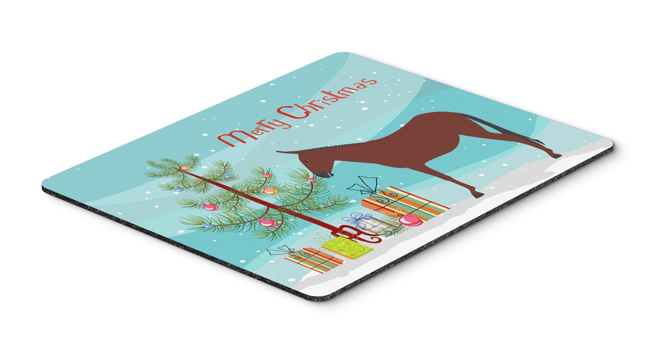 Hinny Horse Donkey Christmas Mouse Pad, Heat Resistant Trivet Hot Pad , Non Slip Rubber Desk Mat, Kitchen Counter Protector, Home Office Decor Gift