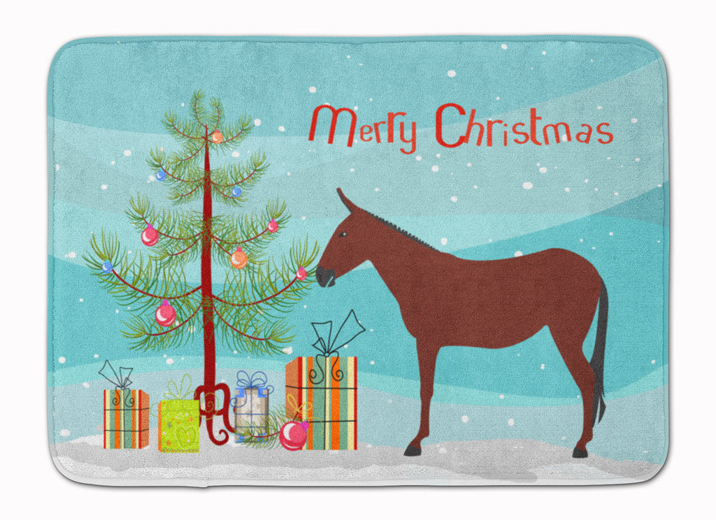 Hinny Horse Donkey Christmas Memory Foam Kitchen Mat Machine Washable Anti-Fatigue Cushion Comfort Bath or Kitchen Rug
