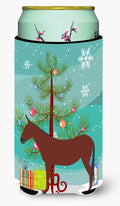 Hinny Horse Donkey Christmas Tall Boy Hugger Can Cooler Sleeve Machine Washable Drink Collapsible Insulator Beverage Insulated Holder