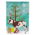 American Spotted Donkey Christmas House Flag 28x40 Porch Sleeve Pole Decorative Outside Yard Banner Artwork Wall Hanging, Polyester