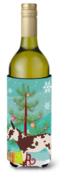American Spotted Donkey Christmas Wine Bottle Hugger Gift Sleeve for Standard 750 ml Bottles, Insulated Reusable Also Fits Mini Shot & Pint Bottles