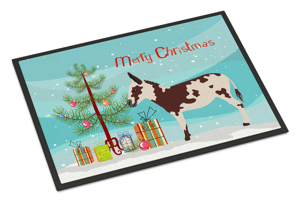 American Spotted Donkey Christmas Doormat Indoor Outdoor 18H X 27W Front Door Mat Rugs for Entryway, Non Slip Washable