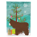 Poitou Poiteuin Donkey Christmas House Flag 28x40 Porch Sleeve Pole Decorative Outside Yard Banner Artwork Wall Hanging, Polyester