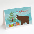 Poitou Poiteuin Donkey Christmas Greeting Cards Pack of 8 Blank Cards with Envelopes Whimsical A7 Size 5x7