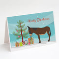 Zamorano-Leones Donkey Christmas Greeting Cards Pack of 8 Blank Cards with Envelopes Whimsical A7 Size 5x7