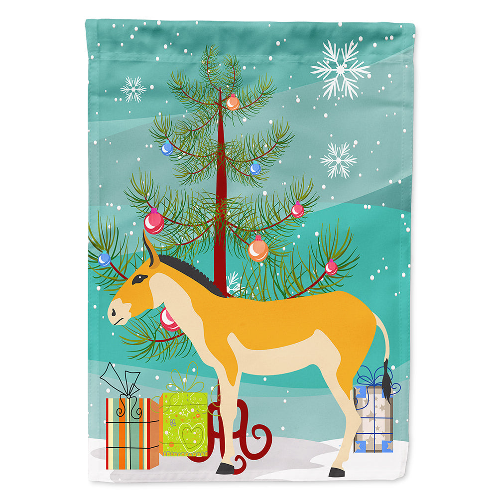 Turkmenian Kulan Donkey Christmas House Flag 28x40 Porch Sleeve Pole Decorative Outside Yard Banner Artwork Wall Hanging, Polyester
