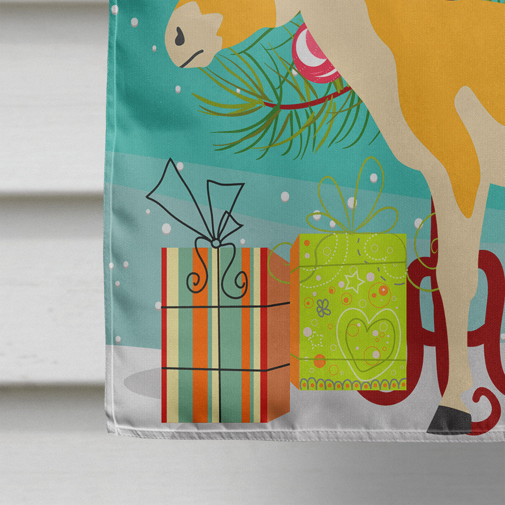Turkmenian Kulan Donkey Christmas House Flag 28x40 Porch Sleeve Pole Decorative Outside Yard Banner Artwork Wall Hanging, Polyester