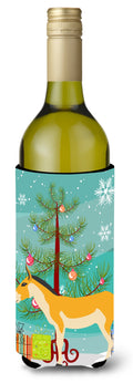 Turkmenian Kulan Donkey Christmas Wine Bottle Hugger Gift Sleeve for Standard 750 ml Bottles, Insulated Reusable Also Fits Mini Shot & Pint Bottles