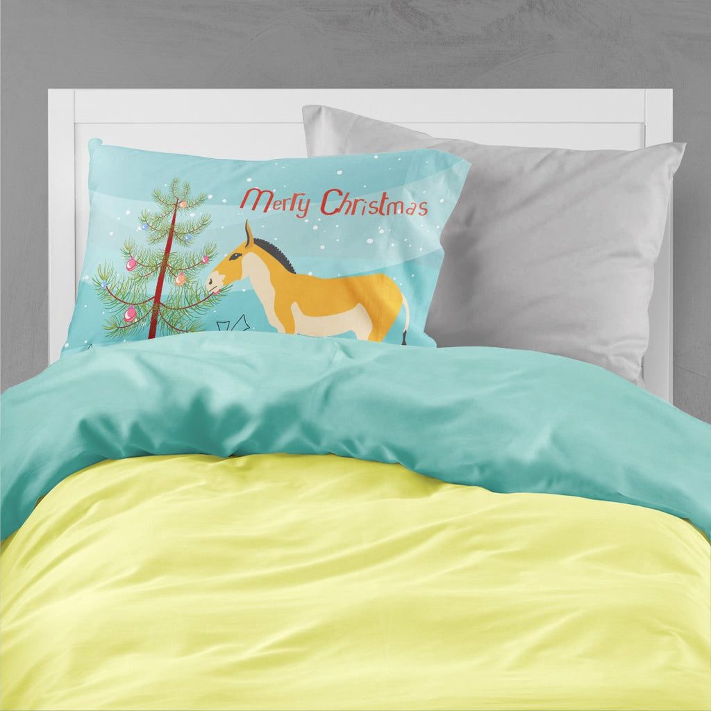 Turkmenian Kulan Donkey Christmas Standard Pillowcase Lightweight Super Soft Easy Care Decorative Artwork Pillowcase, Standard