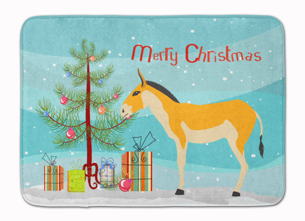 Turkmenian Kulan Donkey Christmas Memory Foam Kitchen Mat Machine Washable Anti-Fatigue Cushion Comfort Bath or Kitchen Rug