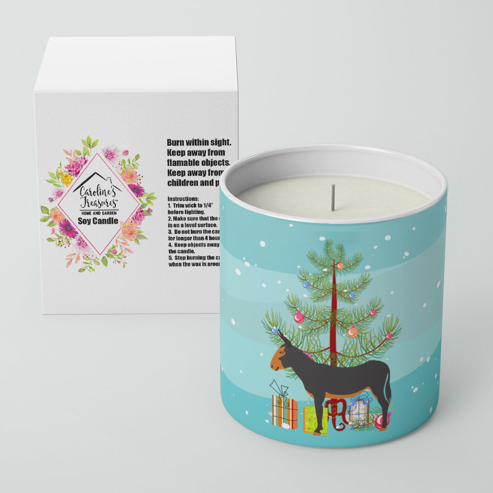 Catalan Donkey Christmas Decorative Soy Candle Nature Soy Wax Essential Oil Home Decor Ideal for Bedroom Kitchen Bath Office Gift, 10 oz