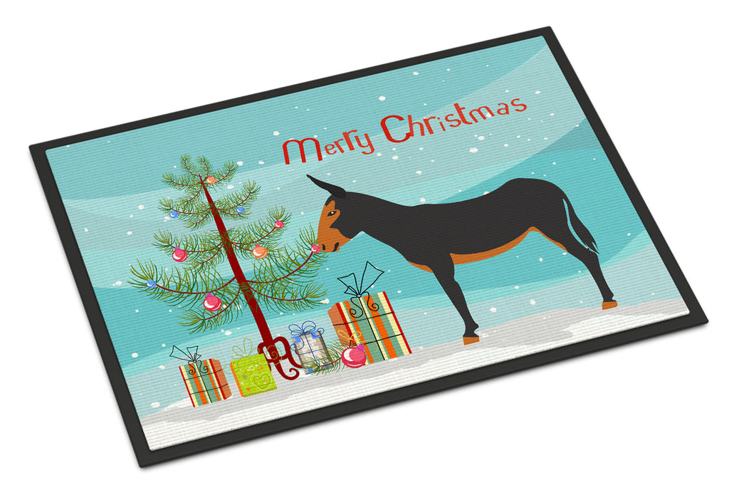 Catalan Donkey Christmas Doormat Indoor Outdoor 24H X 36W Front Door Mat Rugs for Entryway, Non Slip Washable Low Pile,