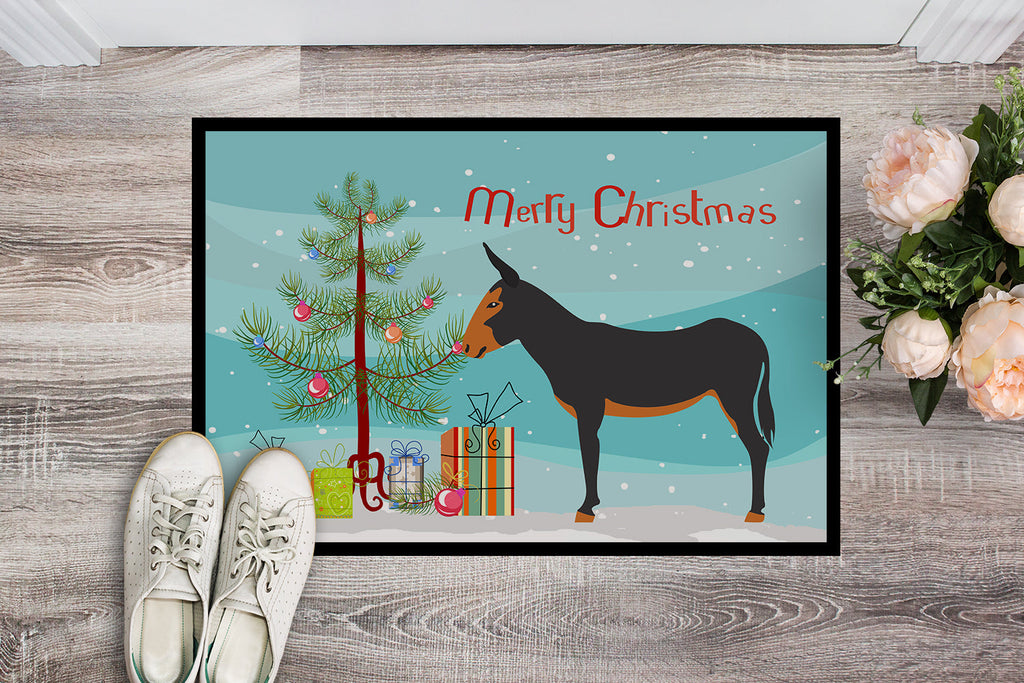 Catalan Donkey Christmas Doormat Indoor Outdoor 24H X 36W Front Door Mat Rugs for Entryway, Non Slip Washable Low Pile,